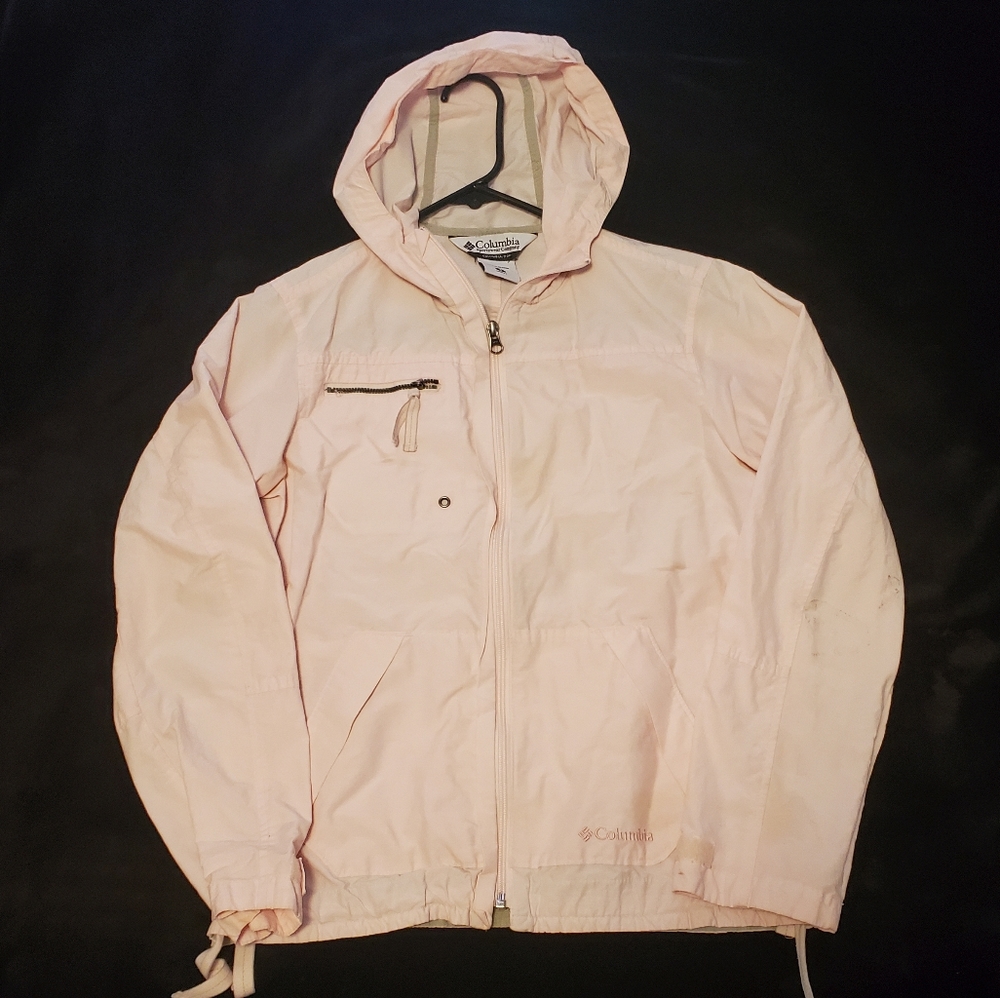Columbia Pink Windbreaker Women's Size Small